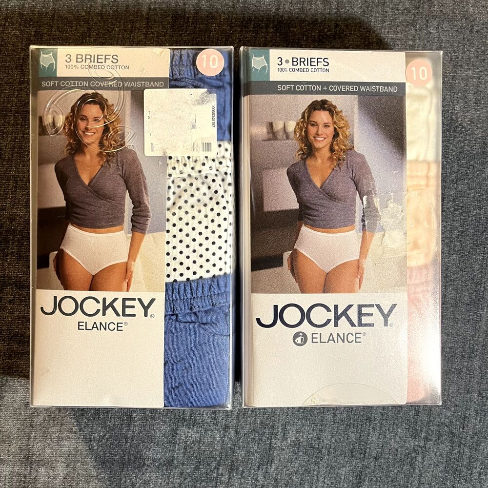 Jockey Classic French Cut Cotton 3 Pack White Underwear Size 10/3XL Lot Of 2 NWT